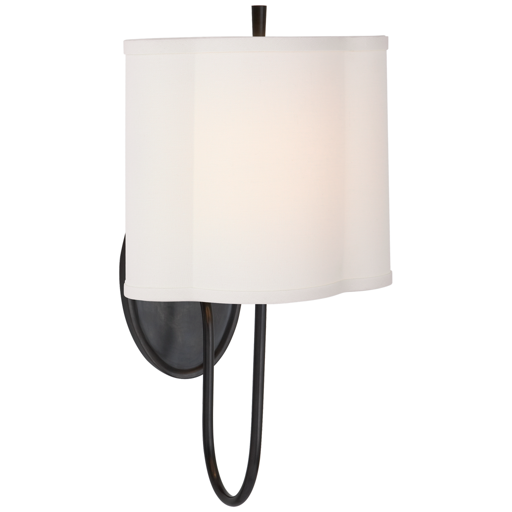 BBL2017BZL Barbara Barry Simple 1 Light Sconce | Main Image