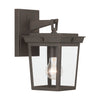 Crystorama Belmont 6.5'' Outdoor Sconce in Twilight Bronze - Front View