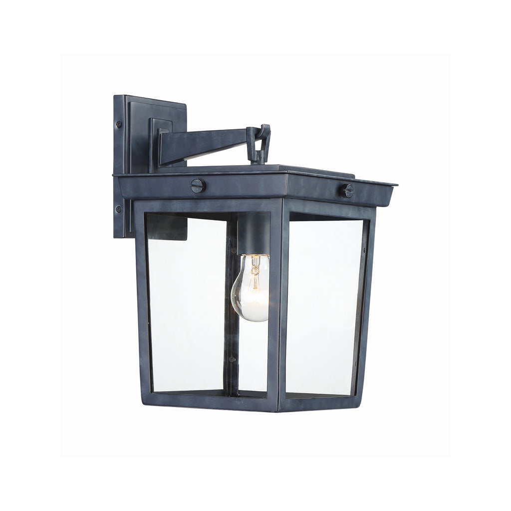Crystorama Belmont 9.5'' Outdoor Sconce in Graphite - Front View