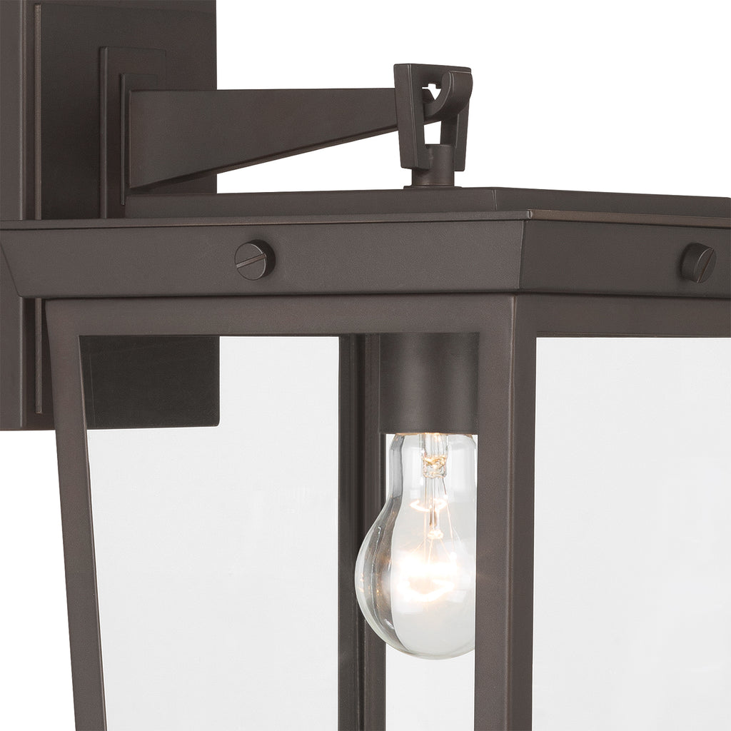 Crystorama Belmont 9.5'' Outdoor Sconce in Twilight Bronze - Additional View