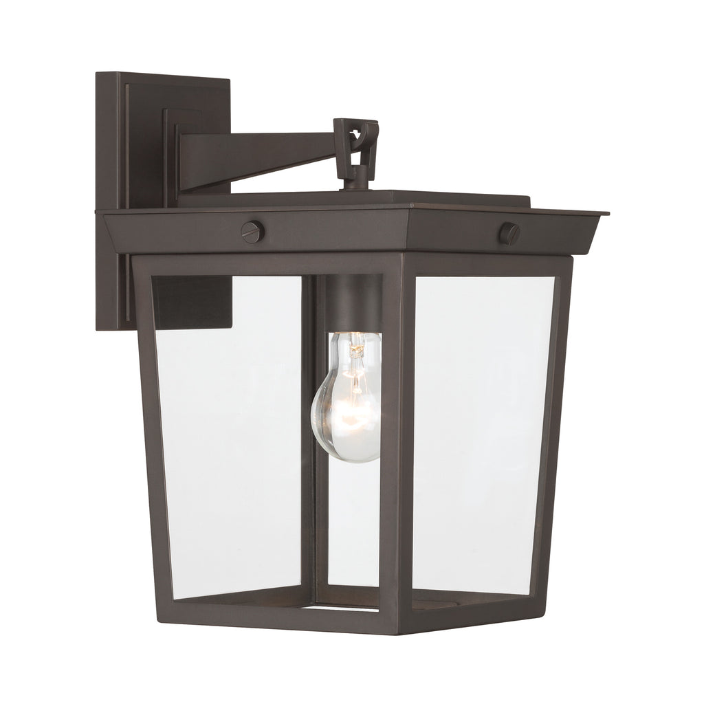 Crystorama Belmont 9.5'' Outdoor Sconce in Twilight Bronze - Front View