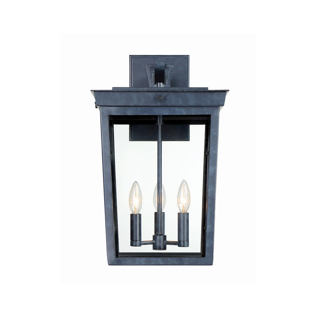 Crystorama Belmont 12'' Outdoor Sconce in Graphite - Additional View
