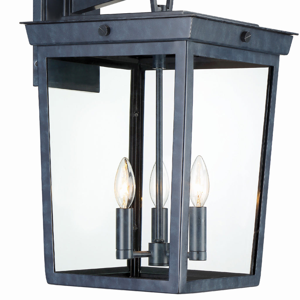 Crystorama Belmont 12'' Outdoor Sconce in Graphite - Additional View