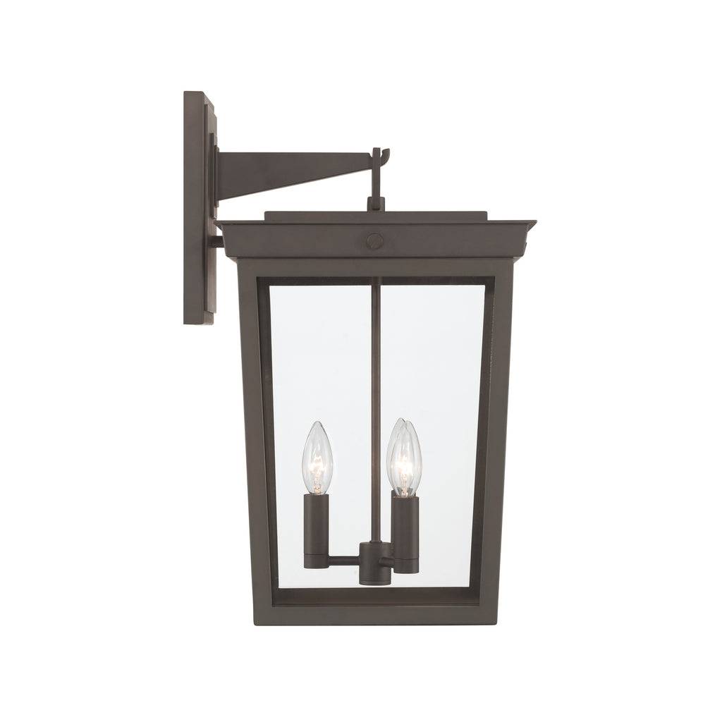 Crystorama Belmont 12'' Outdoor Sconce in Twilight Bronze - Additional View