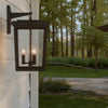 Crystorama Belmont 12'' Outdoor Sconce in Twilight Bronze - Lifestyle View