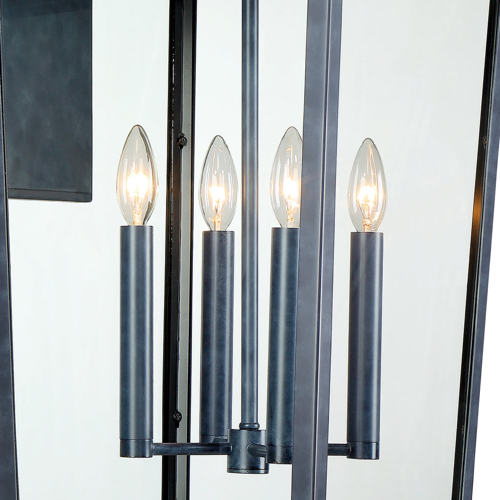Crystorama-OPEN-BOX Belmont 4 Light Outdoor Sconce in Graphite - Additional View