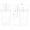 Crystorama-OPEN-BOX Belmont 4 Light Outdoor Sconce - Product Dimensions