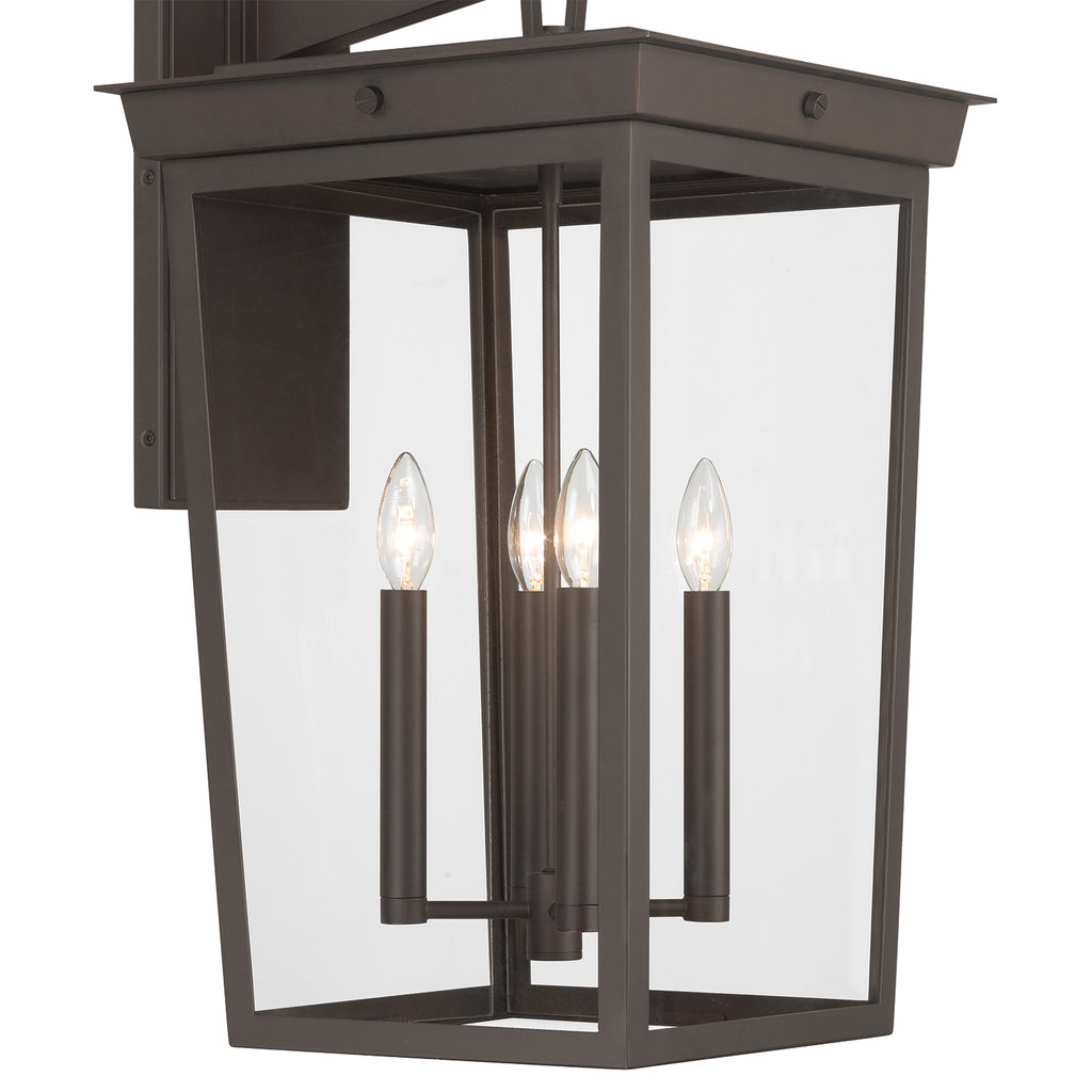 Crystorama Belmont 14'' Outdoor Sconce in Twilight Bronze - Additional View