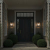 Crystorama Belmont 14'' Outdoor Sconce in Twilight Bronze - Lifestyle View
