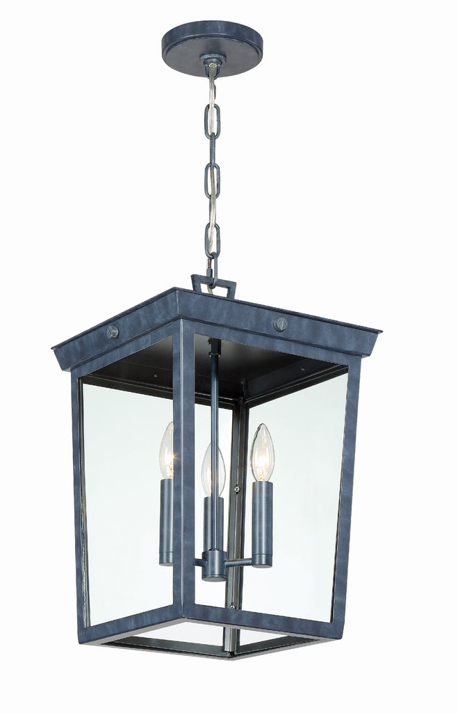 Crystorama Belmont 12'' Outdoor Pendant in Graphite - Additional View