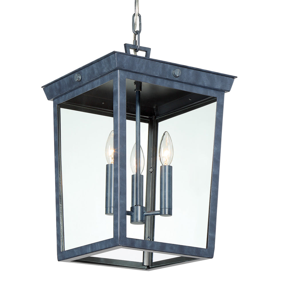 Crystorama Belmont 12'' Outdoor Pendant in Graphite - Additional View