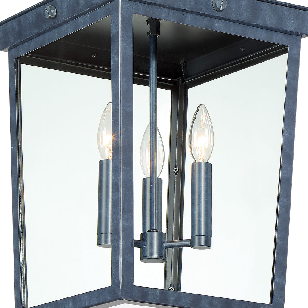 Crystorama Belmont 12'' Outdoor Pendant in Graphite - Additional View