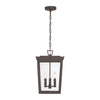 Crystorama Belmont 12'' Outdoor Pendant in Twilight Bronze - Additional View
