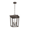 Crystorama Belmont 12'' Outdoor Pendant in Twilight Bronze - Additional View
