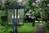 BEL-A8069-GE Belmont 3 Light Outdoor Post | Lifestyle Image