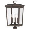 Crystorama Belmont 12'' Outdoor Post in Twilight Bronze - Additional View