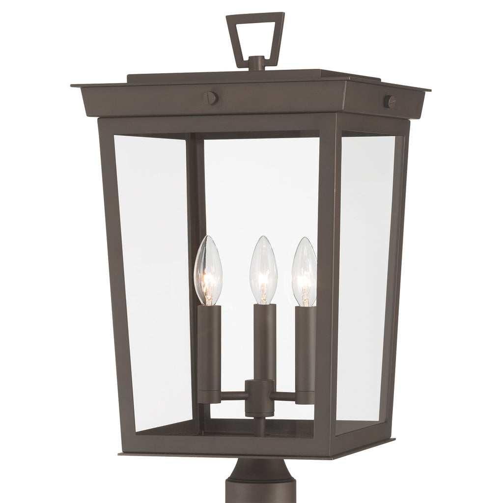 Crystorama Belmont 12'' Outdoor Post in Twilight Bronze - Additional View