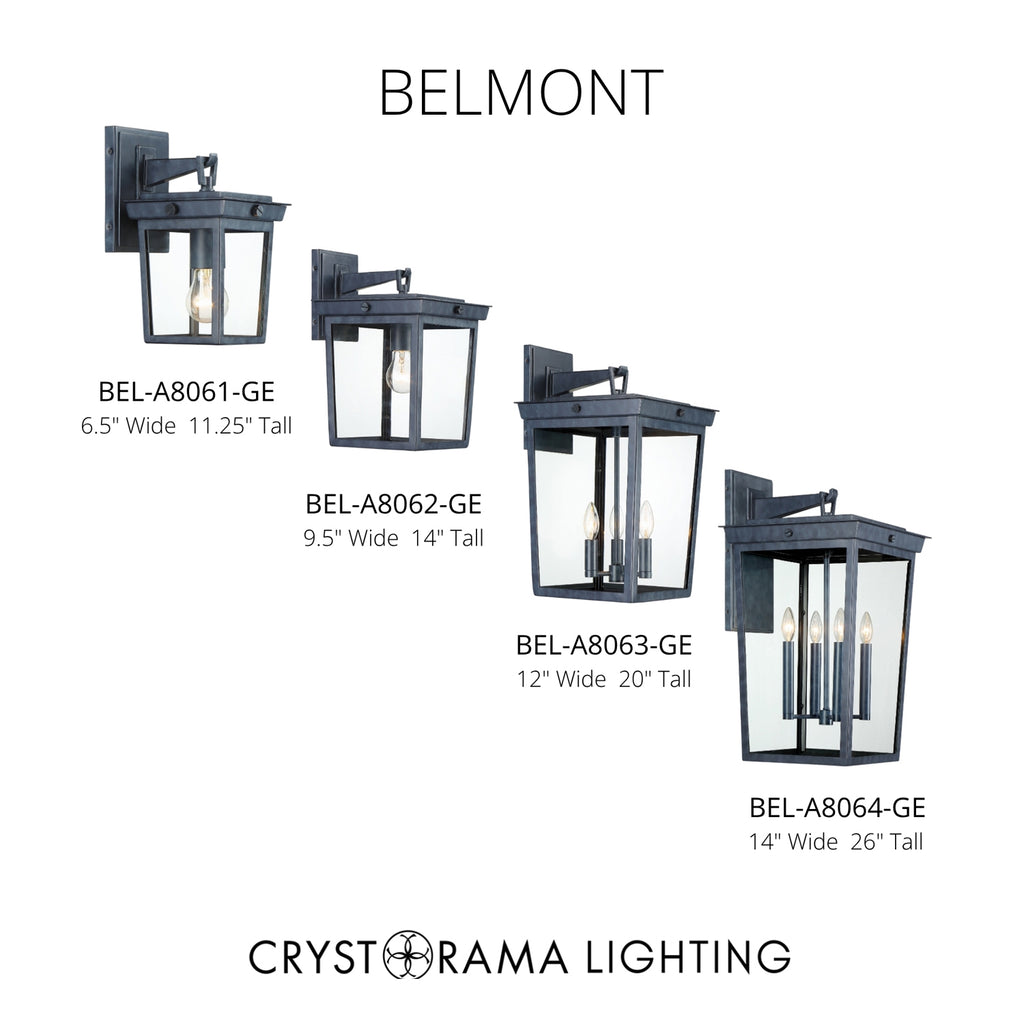 Crystorama Belmont 6.5'' Outdoor Sconce - Collection Image