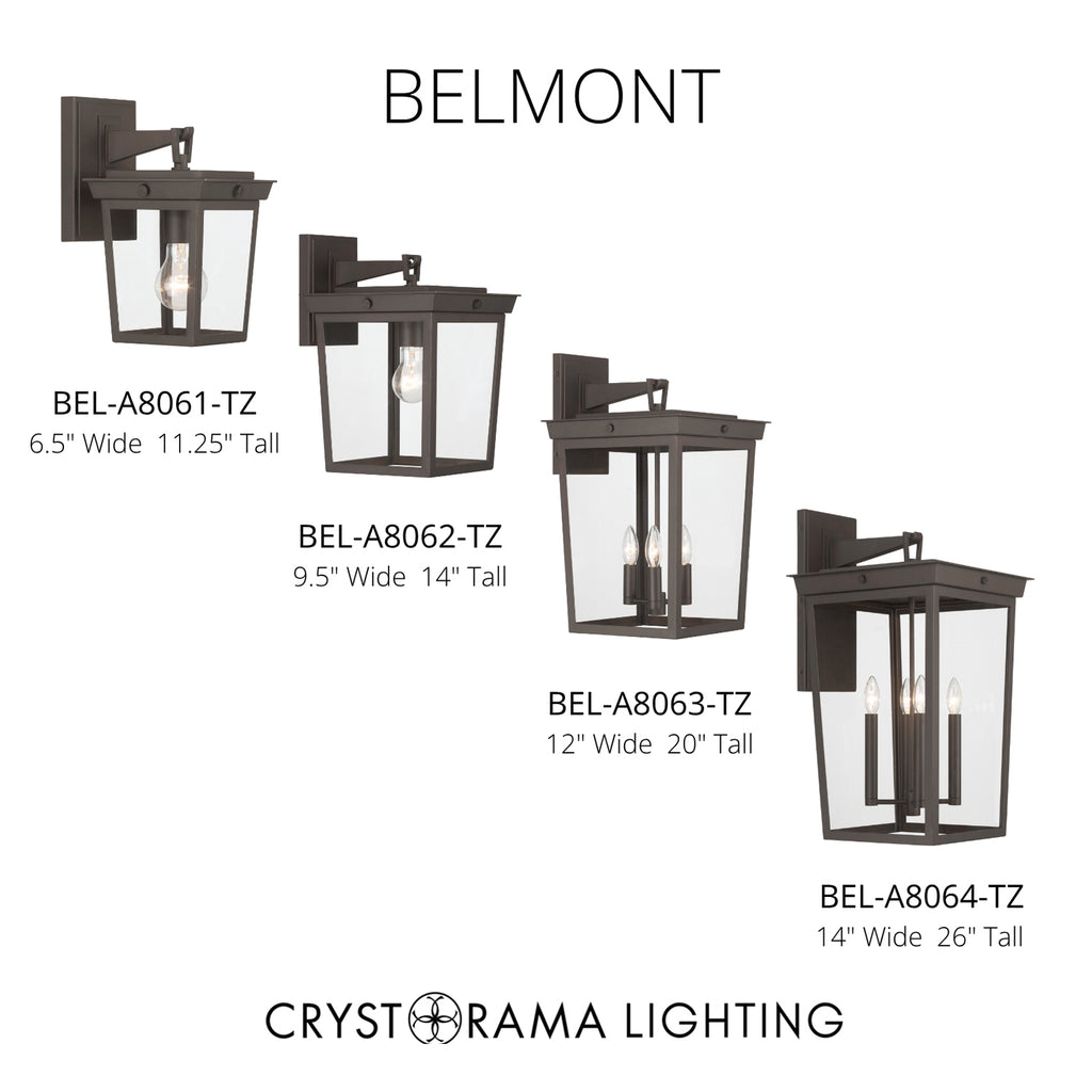 Crystorama Belmont 14'' Outdoor Sconce - Collection Image
