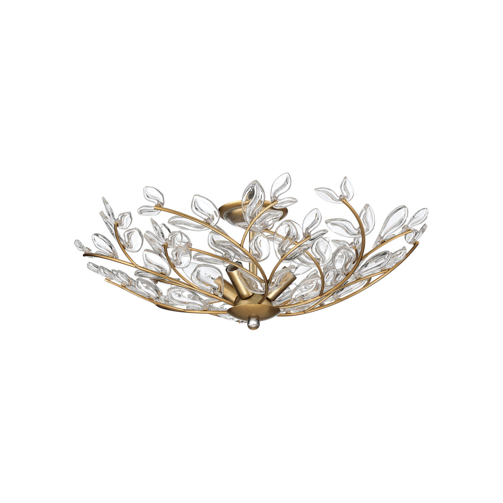 Crystorama Bridget 21.75" Semi Flush Mount in Soft Gold - Additional View