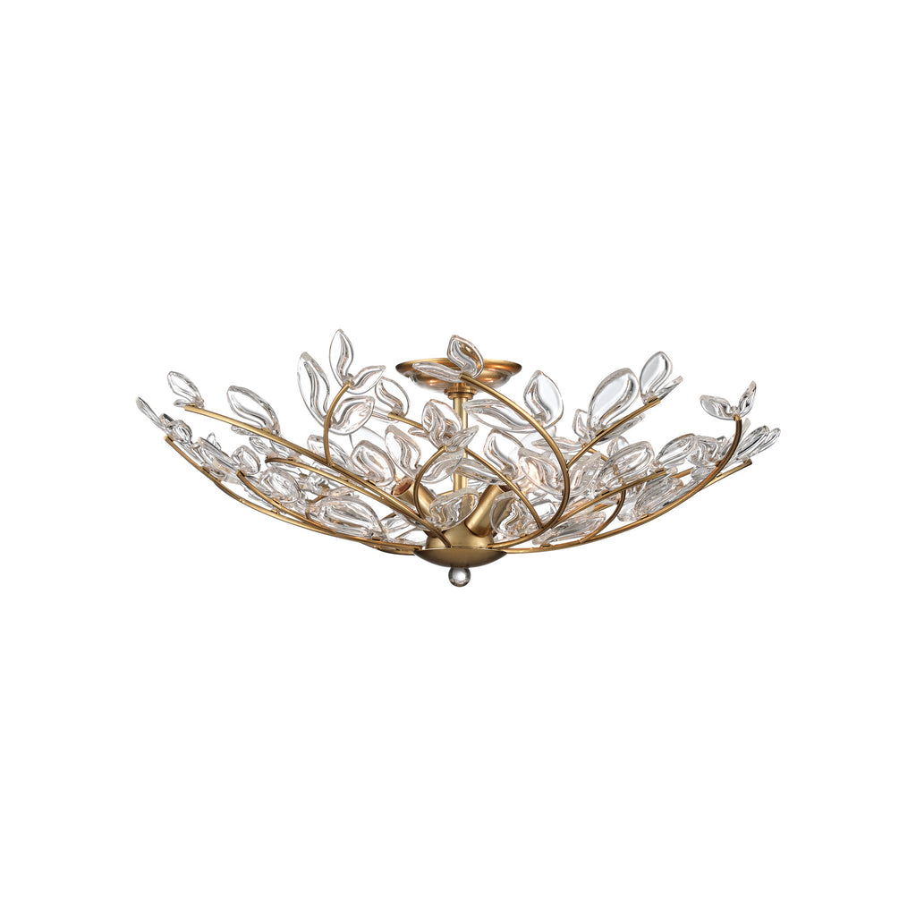 Crystorama Bridget 21.75" Semi Flush Mount in Soft Gold - Additional View