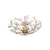 Crystorama Bridget 21.75" Semi Flush Mount in Soft Gold - Additional View