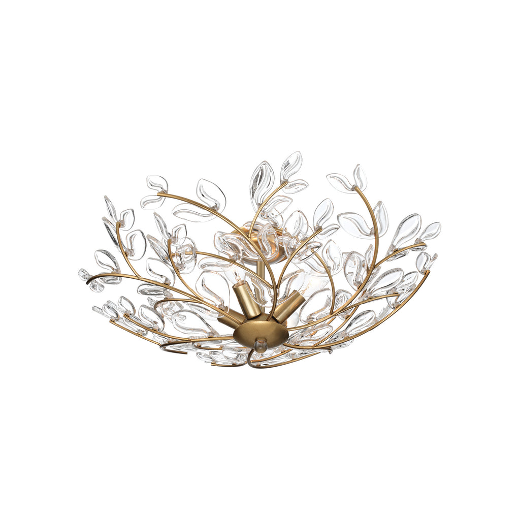 Crystorama Bridget 21.75" Semi Flush Mount in Soft Gold - Additional View