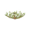 Crystorama Bridget 21.75" Semi Flush Mount in Soft Gold - Additional View