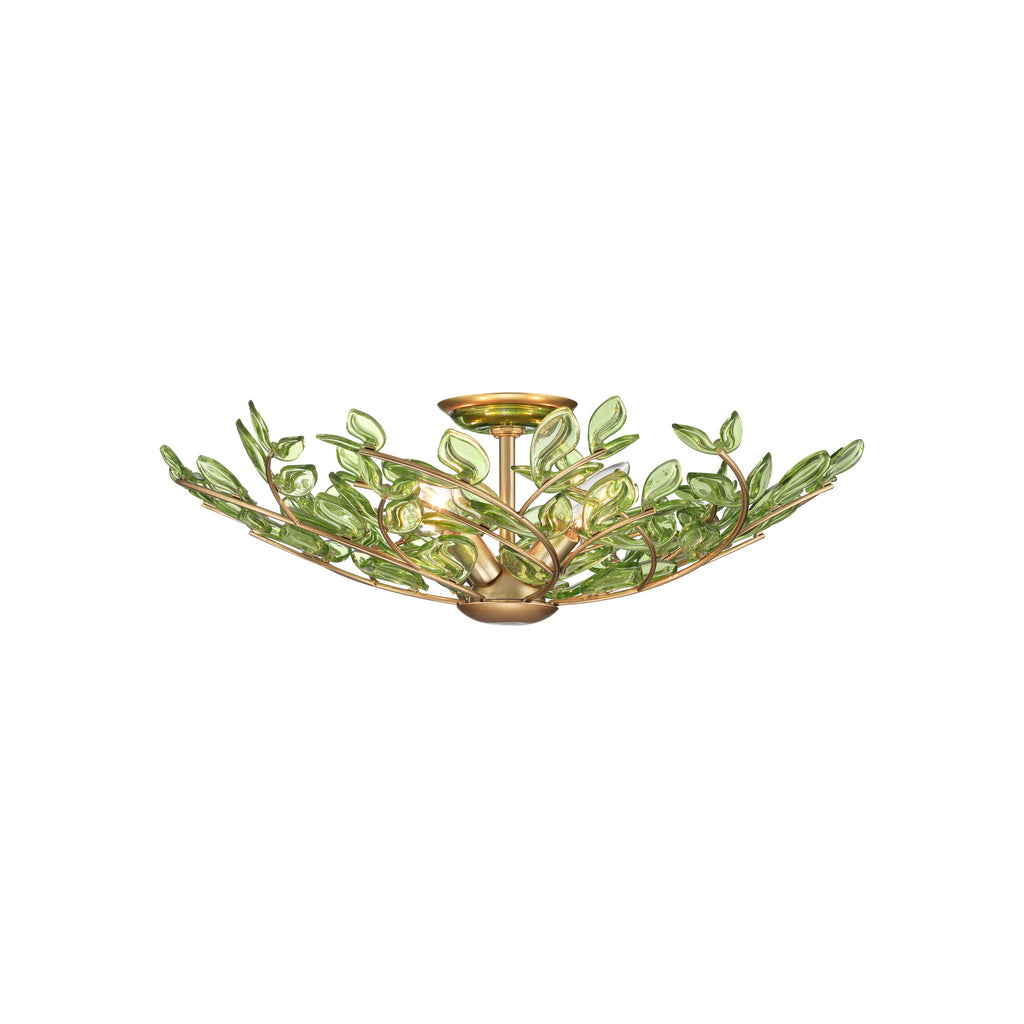 Crystorama Bridget 21.75" Semi Flush Mount in Soft Gold - Additional View
