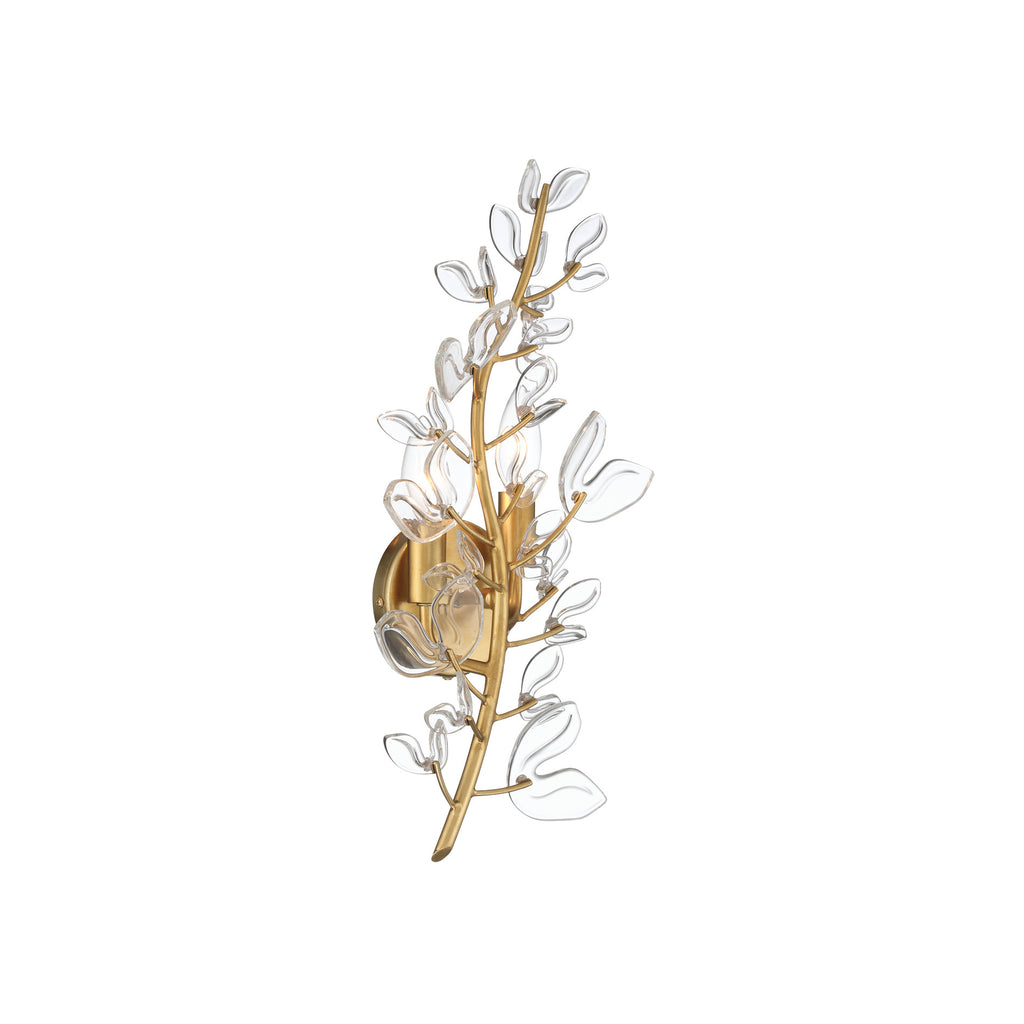 Crystorama Bridget 8.5" Sconce in Soft Gold - Front View