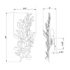 Crystorama Bridget 8.5" Sconce - Product Dimensions
