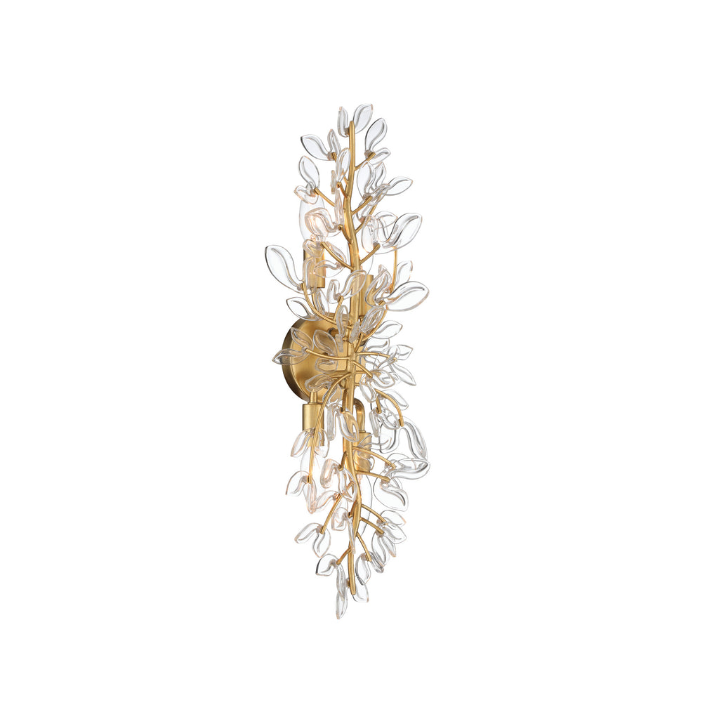 Crystorama Bridget 8.25" Sconce in Soft Gold - Front View