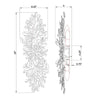 Crystorama Bridget 8.25" Sconce - Product Dimensions
