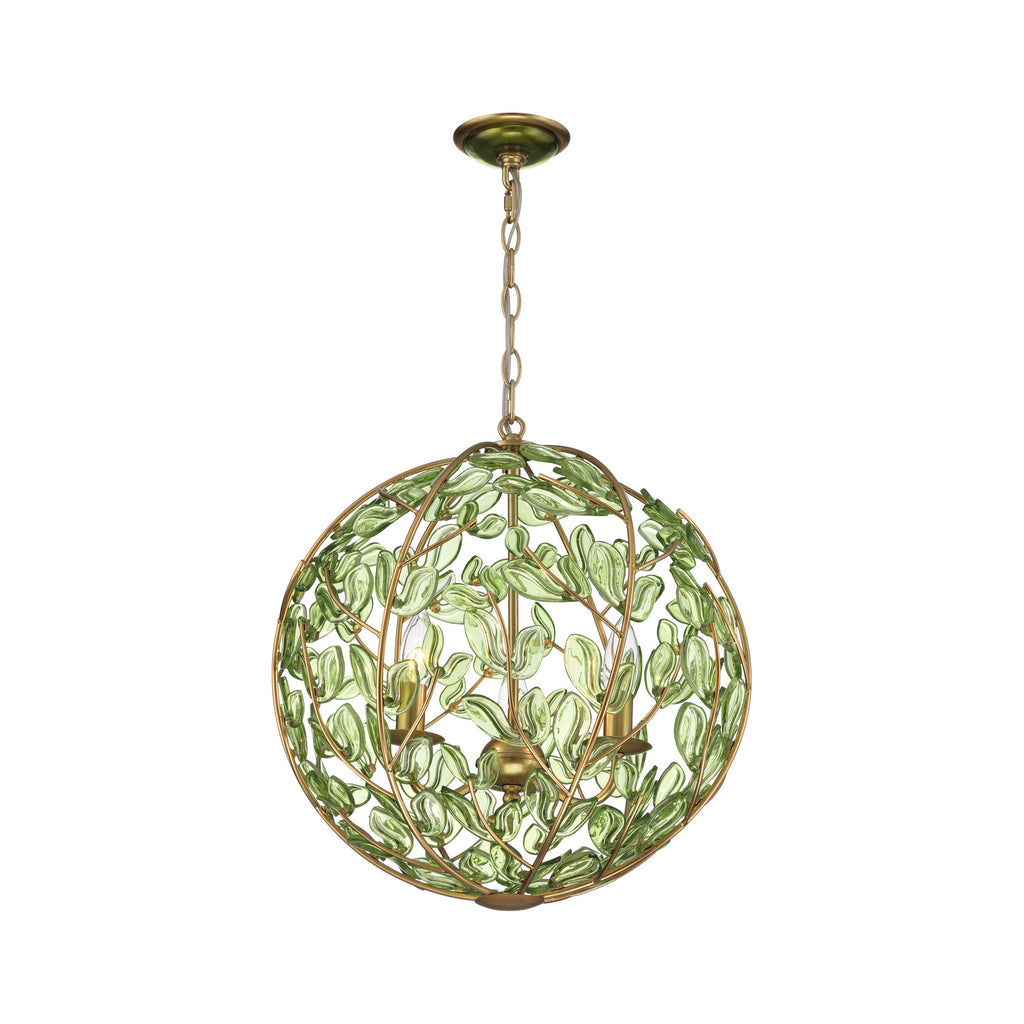 Crystorama Bridget 16.5" Chandelier in Soft Gold - Front View