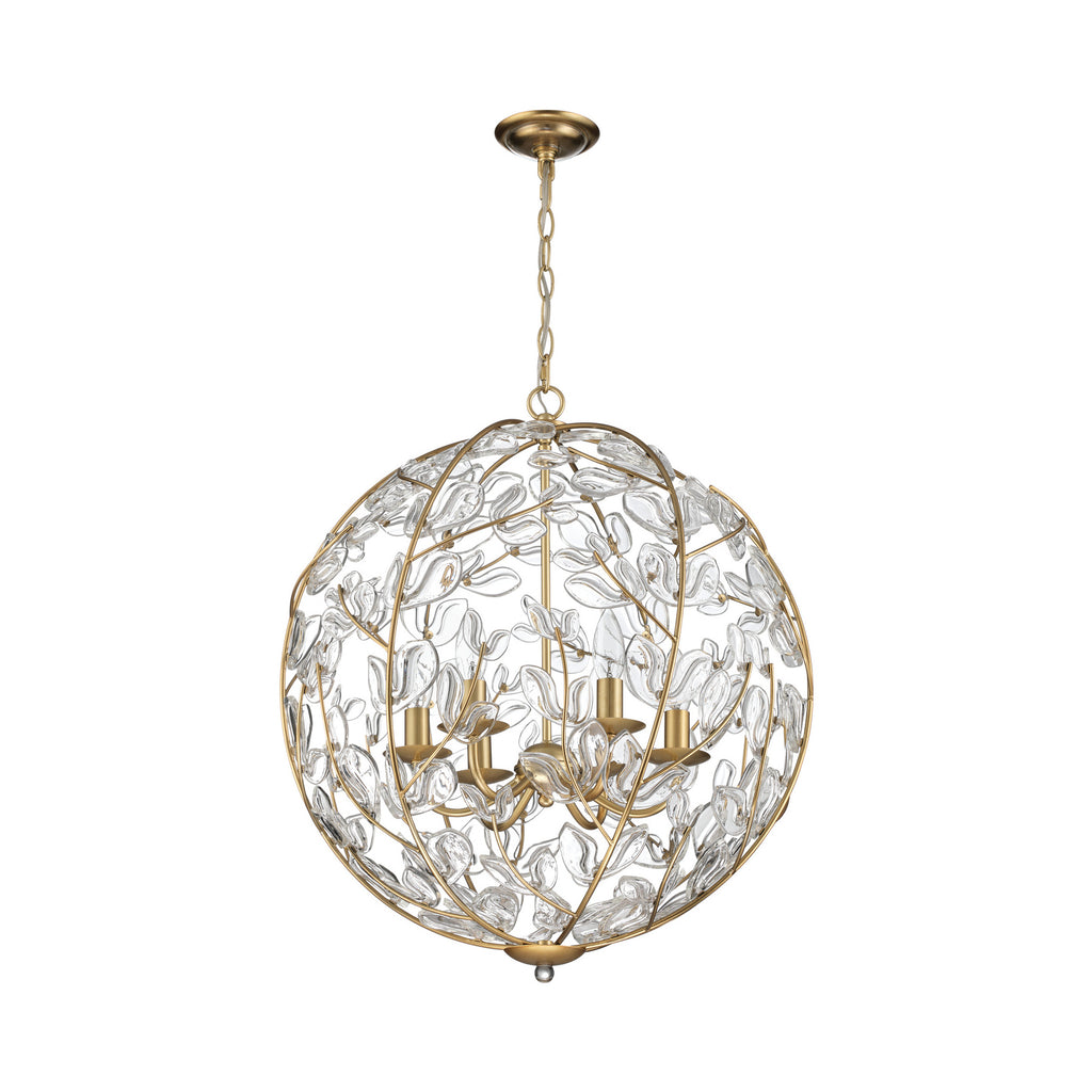 Crystorama Bridget 21" Chandelier in Soft Gold - Additional View