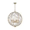 Crystorama Bridget 21" Chandelier in Soft Gold - Additional View