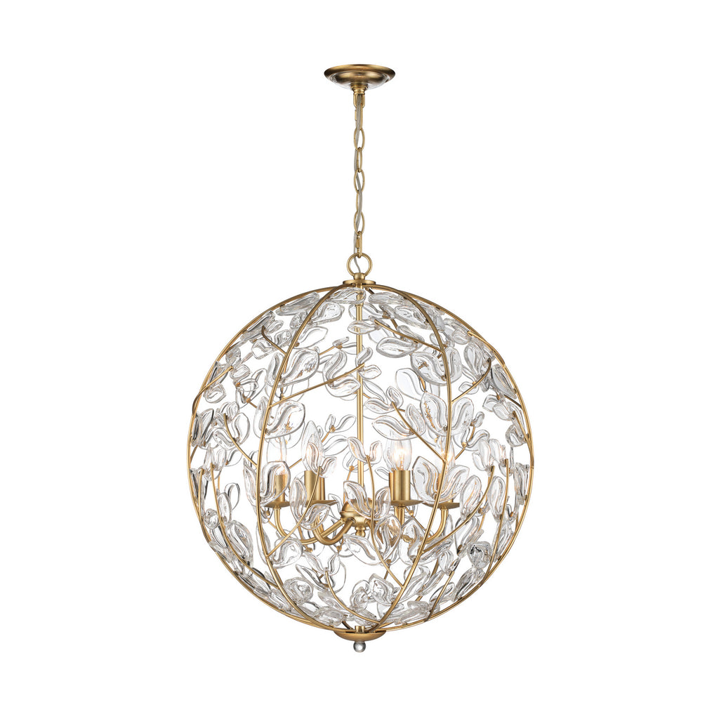 Crystorama Bridget 21" Chandelier in Soft Gold - Additional View