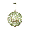 Crystorama Bridget 21" Chandelier in Soft Gold - Front View
