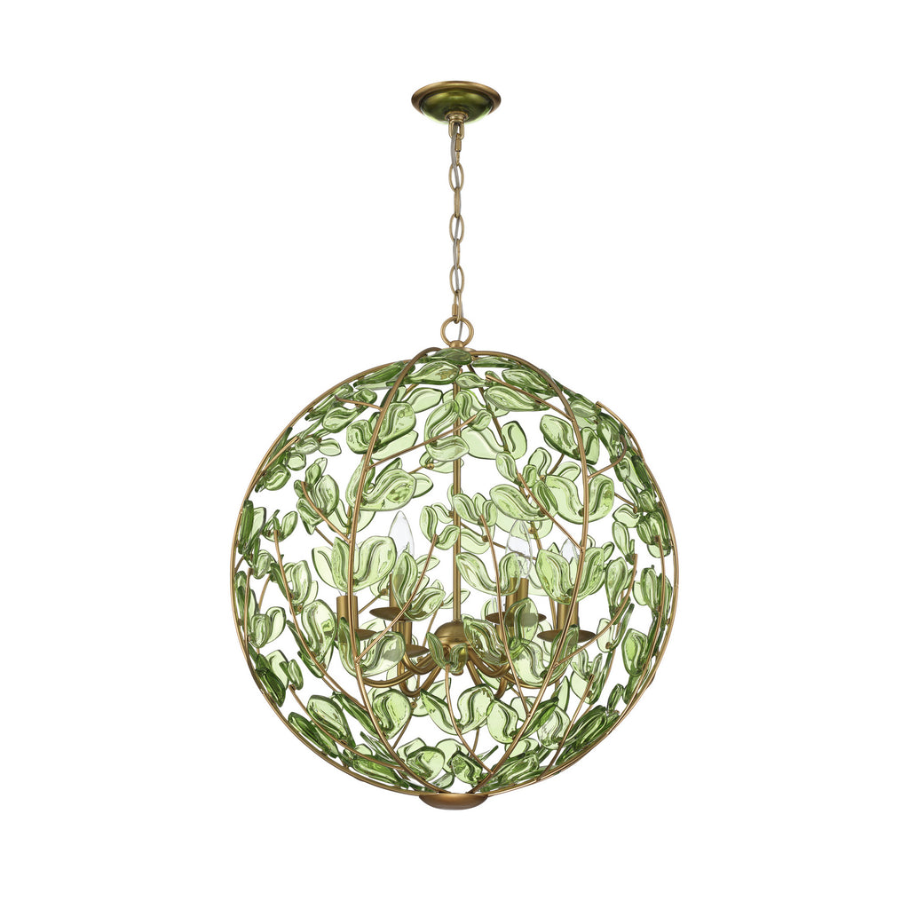Crystorama Bridget 21" Chandelier in Soft Gold - Additional View