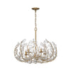 Crystorama Bridget 23.5" Chandelier in Soft Gold - Front View