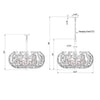 Crystorama Bridget 23.5" Chandelier - Product Dimensions
