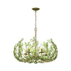 Crystorama Bridget 23.5" Chandelier in Soft Gold - Front View