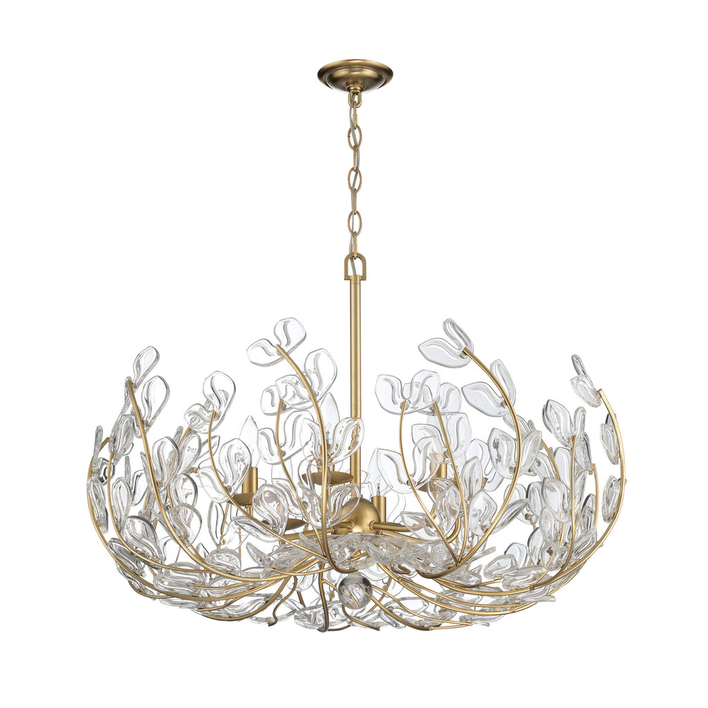Crystorama Bridget 28.5" Chandelier in Soft Gold - Additional View