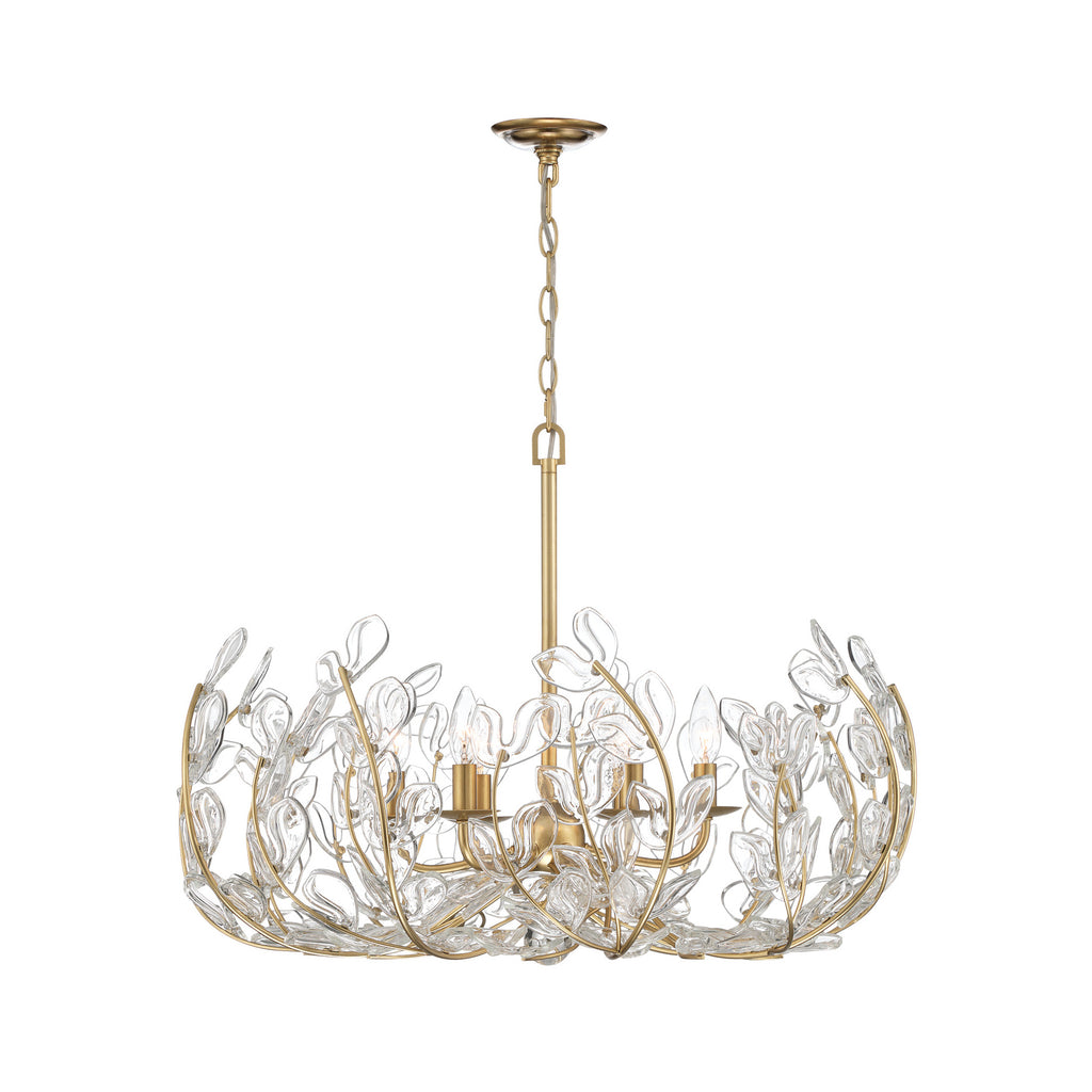 Crystorama Bridget 28.5" Chandelier in Soft Gold - Additional View