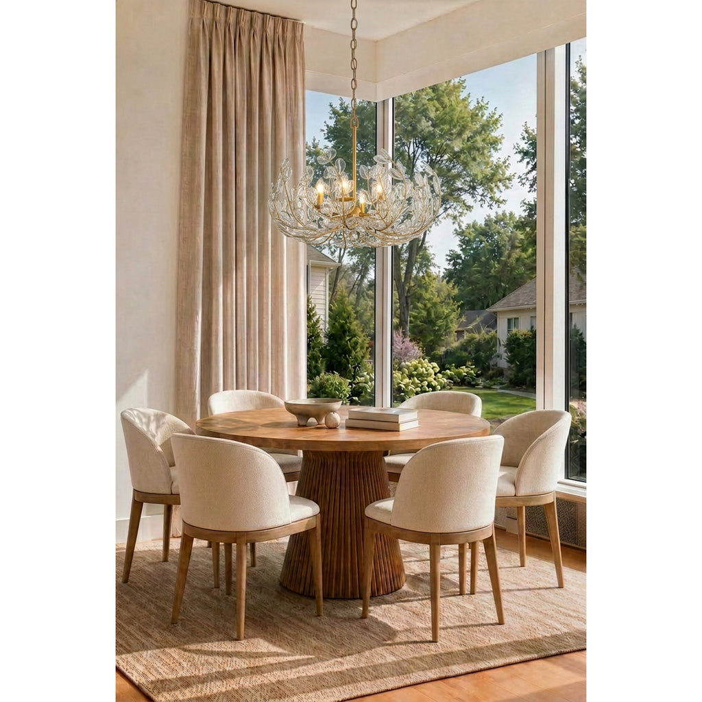 Crystorama Bridget 28.5" Chandelier in Soft Gold - Lifestyle View