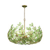 Crystorama Bridget 28.5" Chandelier in Soft Gold - Front View
