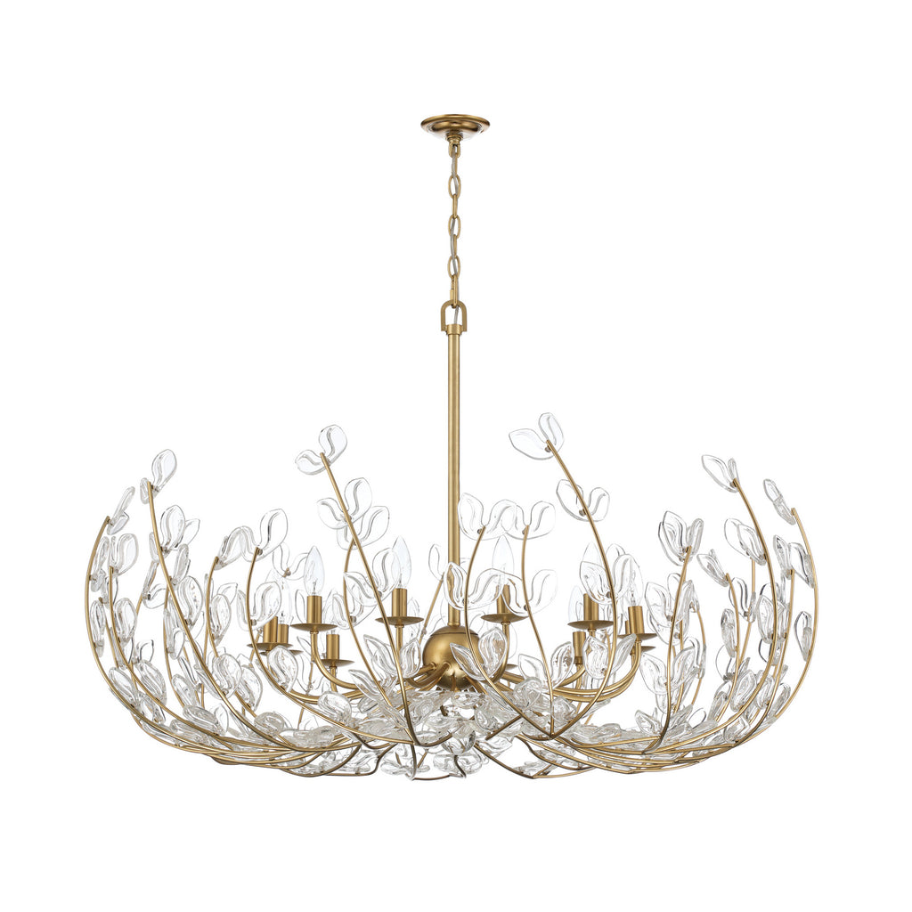 Crystorama Bridget 42" Chandelier in Soft Gold - Additional View