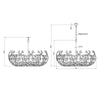Crystorama Bridget 42" Chandelier - Product Dimensions