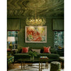 Crystorama Bridget 42" Chandelier in Soft Gold - Lifestyle View