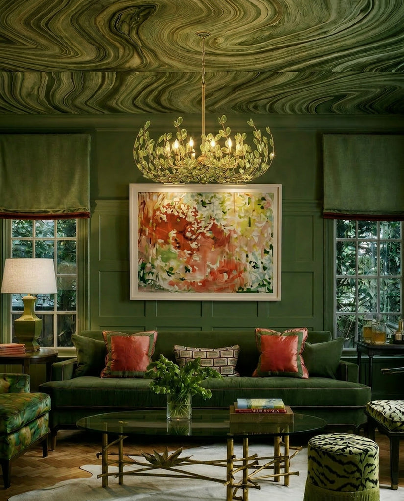 Crystorama Bridget 42" Chandelier in Soft Gold - Lifestyle View